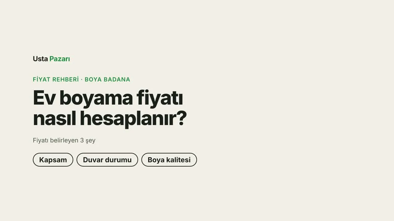 Ev boyama fiyatı nasıl hesaplanır: fiyatı belirleyen 3 etken