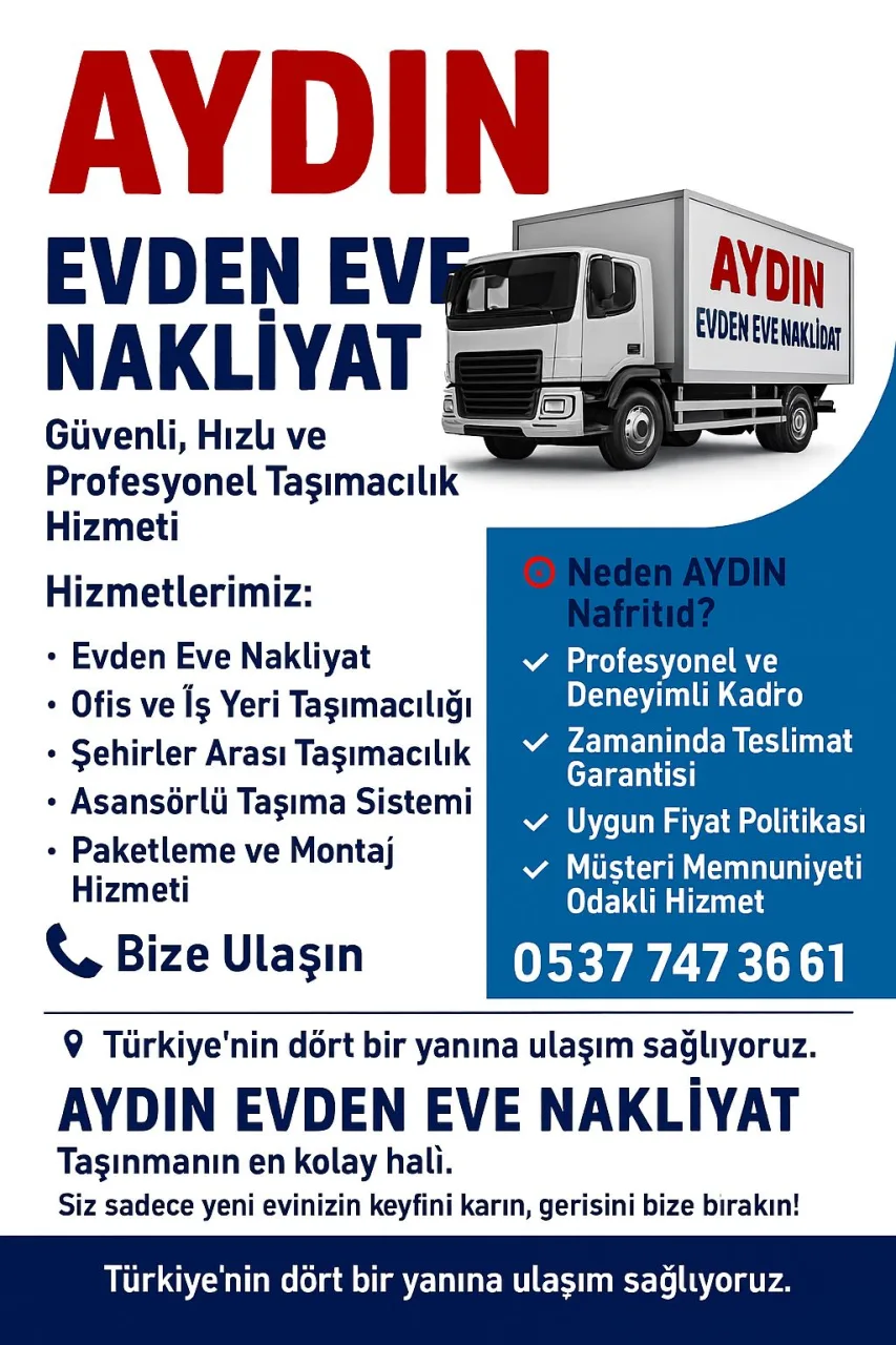 Aydın evden eve nakliyat