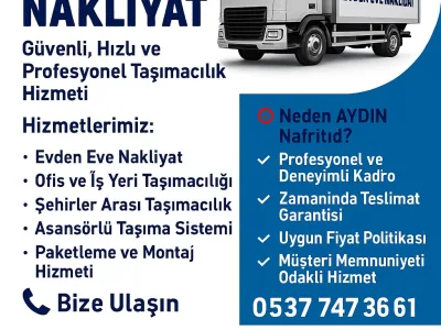 Aydın evden eve nakliyat