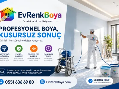 Boya badana işleriniz itina ile yapılır.