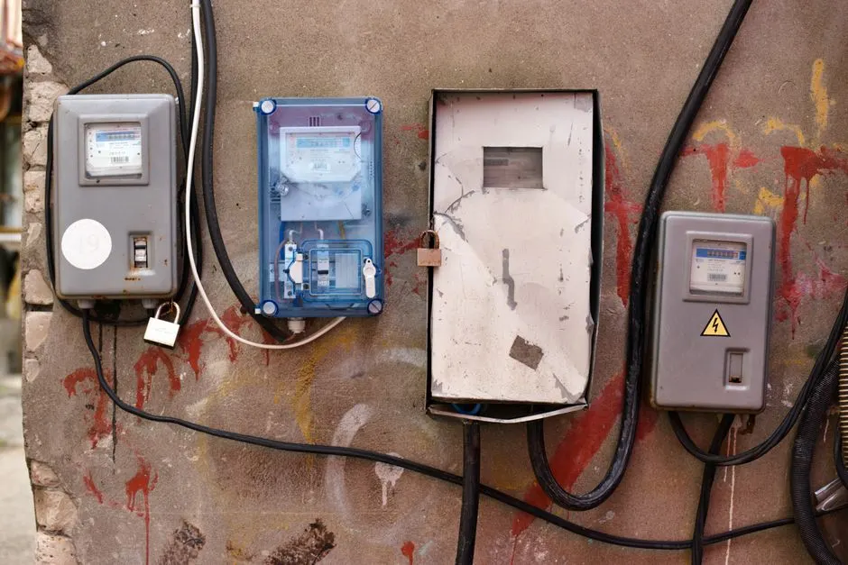 Sigorta kutusunda çalışan elektrikçi