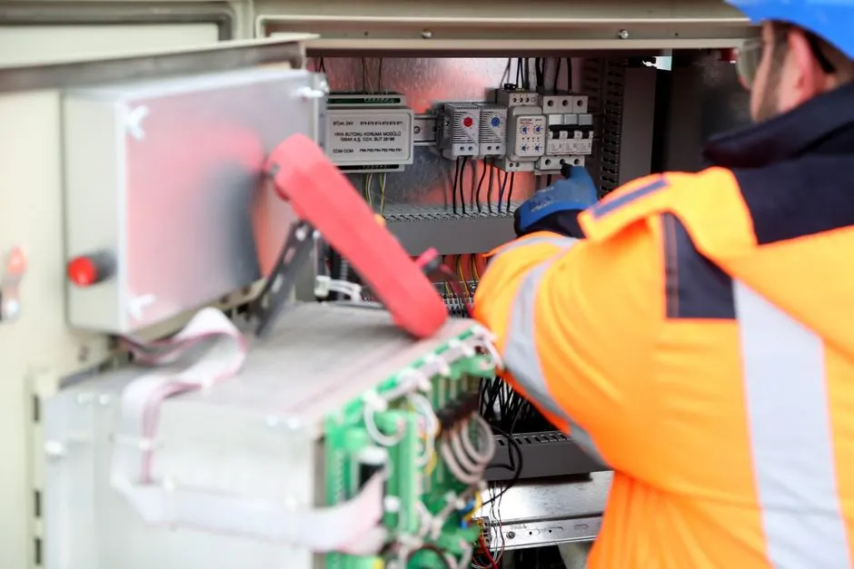 Elektrik tesisatı çeken usta